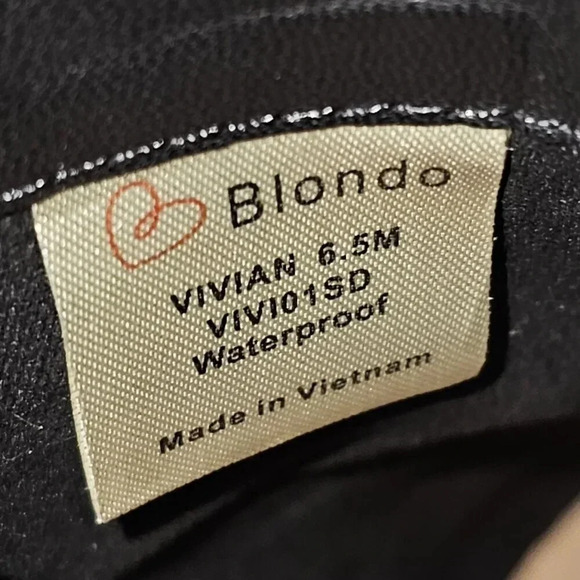 NEW Blondo Vivian Ankle Bootie Womens 6.5 Black Suede Waterproof Western Casual - Picture 12 of 13